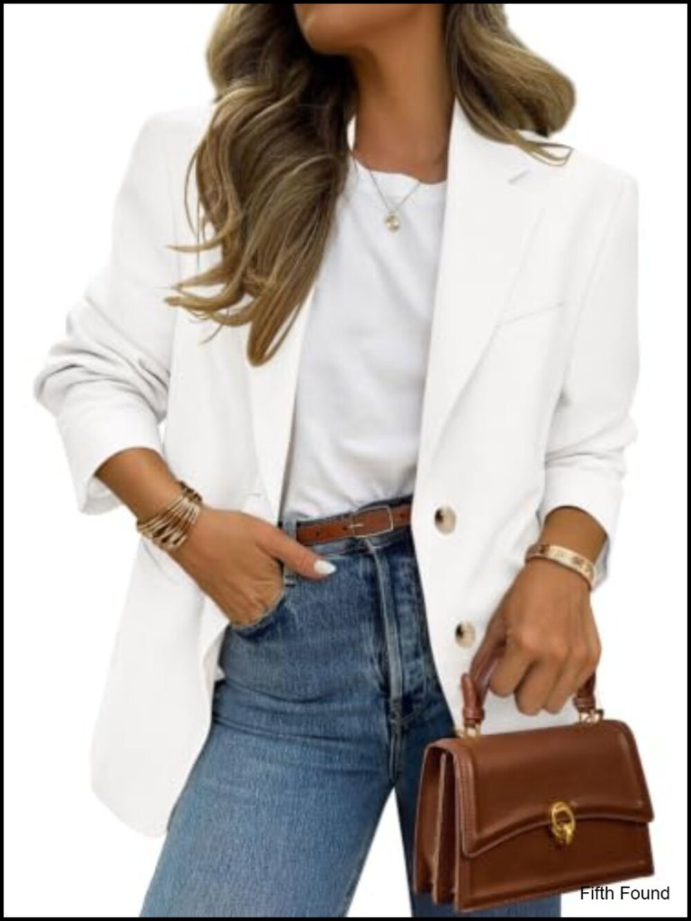 PRETTYGARDEN Women's Business Casual Blazer Open Front Notch Lapel Fitted